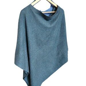 Soft, warm, asymmetrical poncho